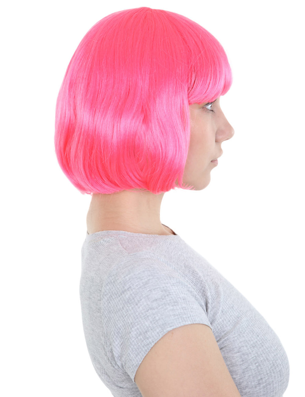 Wigs2you ハロウィンパーティープレミアムレディース H-563 ピンク "Lady Bob" ウィッグ
