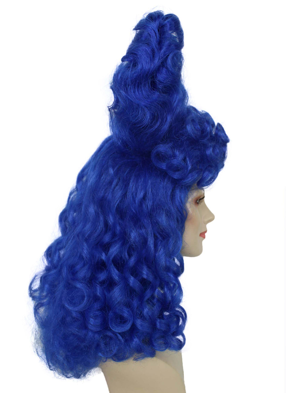Wigs2you ハロウィンパーティ プレミアムレディース RuPaul Drag Race 青いカーリーハートアップドウィッグ H-5720