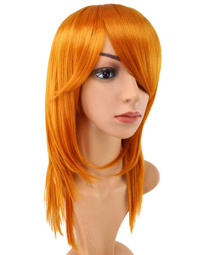 レディースファッション C-071 ロングストレート C-ワインレッド コスプレヒートスタイラブルウィッグ