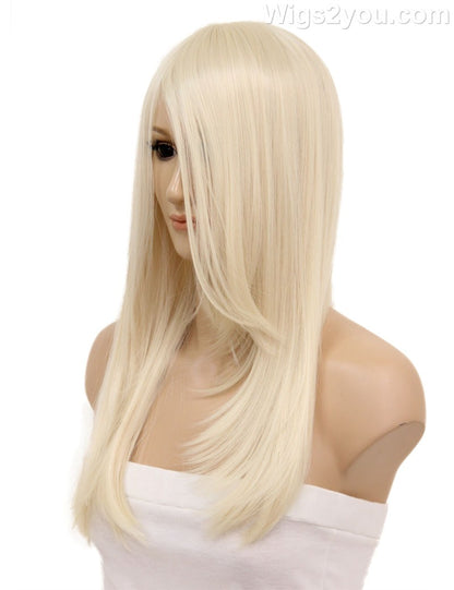 レディースファッション C-054 ロングストレート C-プラチナブロンド コスプレヒートスタイラブルウィッグ
