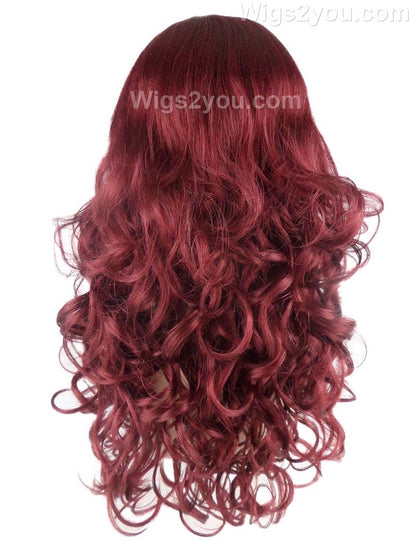 Wigs2you ハロウィンパーティープレミアム H-811 バットマン 女性ジョーカーウィッグ バーガンディカラー