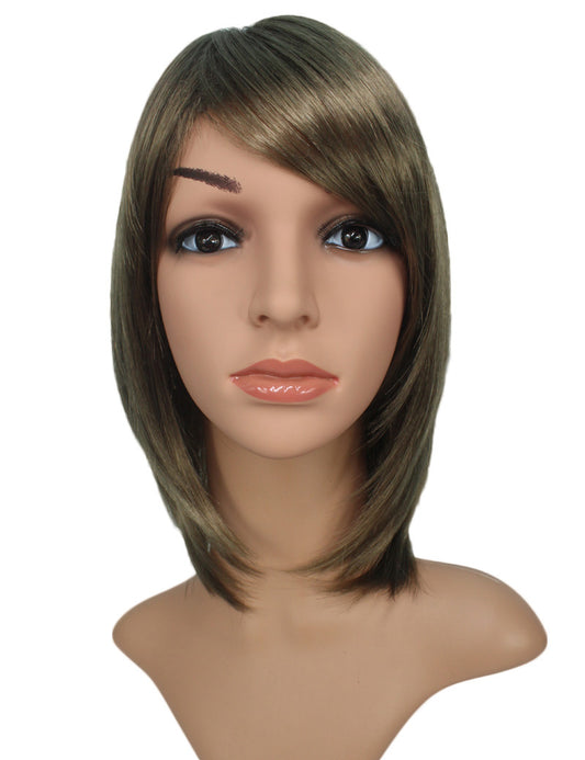 ミディアムウィッグ | イイ女の雰囲気のあるフェミニンMAXの一品 | 美人髪に拘る方におススメ | ウィッグネット付き W-213