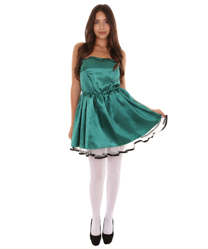 女性用 JCO-342_8 50s プロムドレス コスプレ ダークグリーン コスチューム