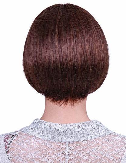 30歳〜40歳 若者の短い HT-022 100% ヒューマンヘア ナチュラルエレガンス ハンドタイド ヒューマンヘア束