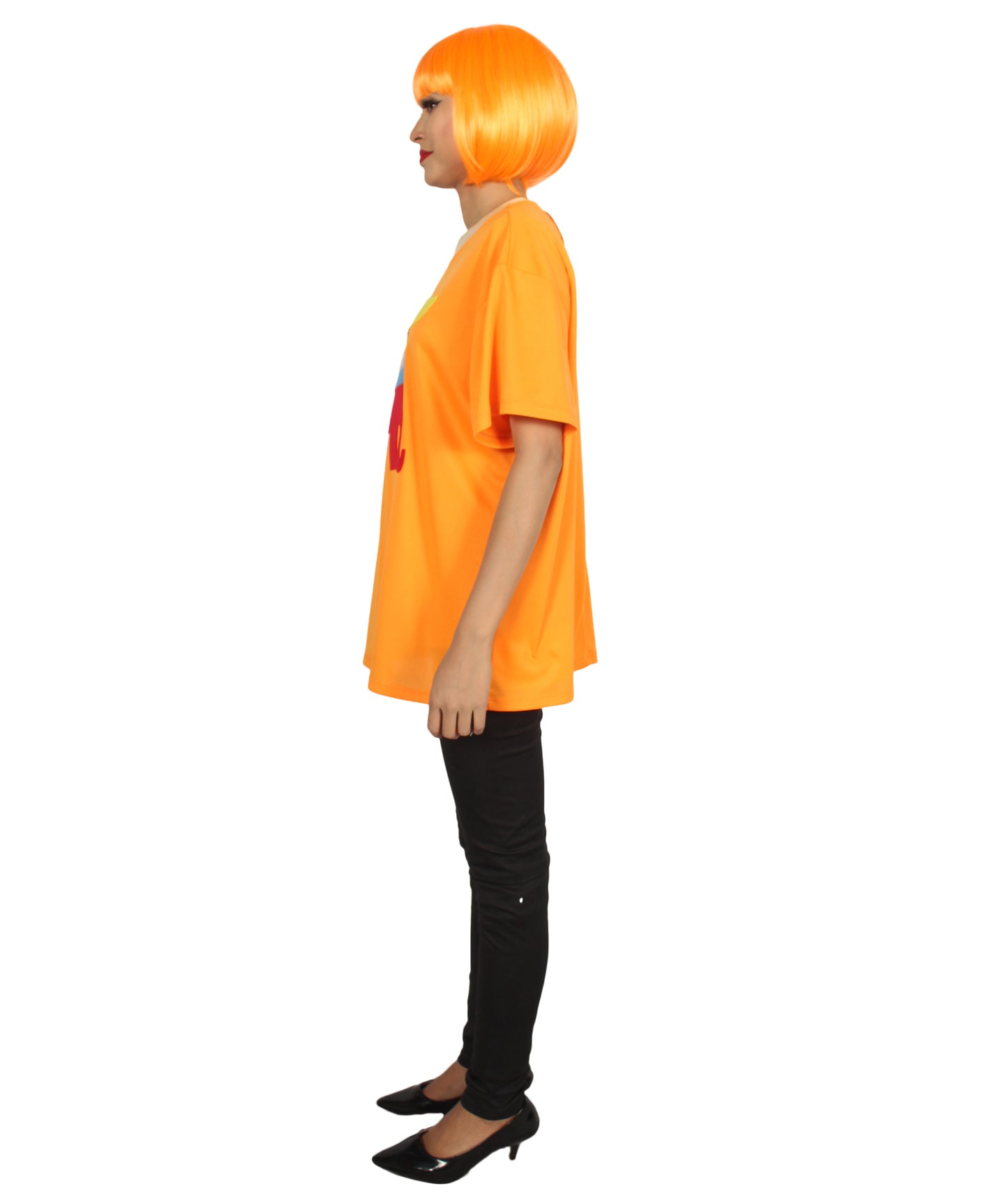 大人用女性向け JCO-174_1 エレファント プレジデント ヘアスタイル T-シャツ コスチューム オレンジ ハロウィン コスチューム