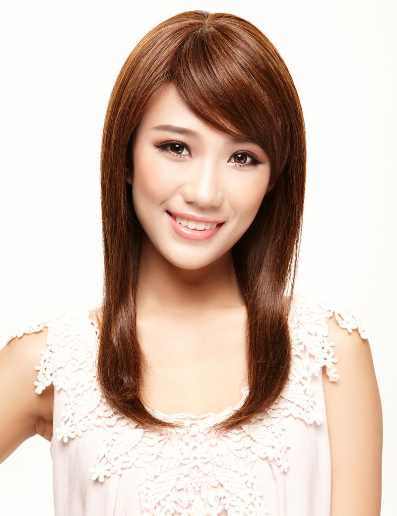 定番の人気商品です！ストレートロングスタイル  ウィッグ1つで簡単にサラサラヘアーに！ ウィッグネット付き W-407