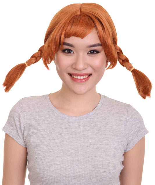 コスプレウィッグ ピッピ編みウィッグ H-2668 ソフト合成繊維 ランウェイから日常まで 女性のウィッグがファッションを変える