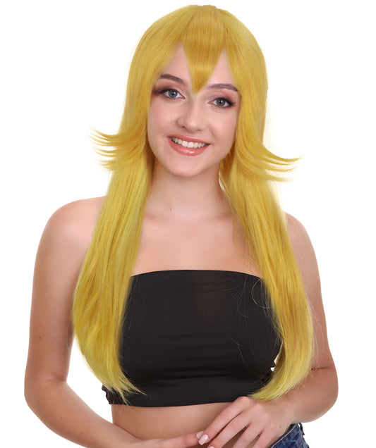 女性用 H-6609 ピーチ姫 コスプレ 女性用ウィッグ