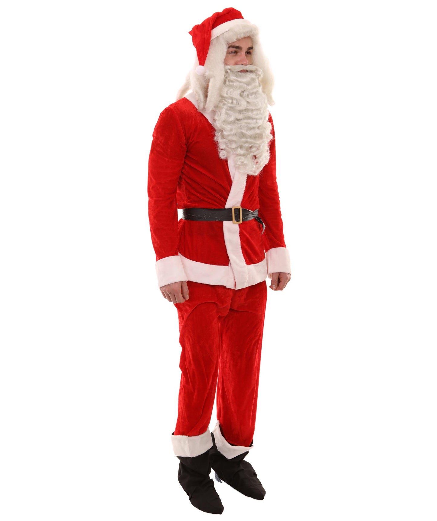 Wigs2you.com JCX-007男性のクリスマスサンタクロースコスチュームとひげ,コスプレ衣装 。