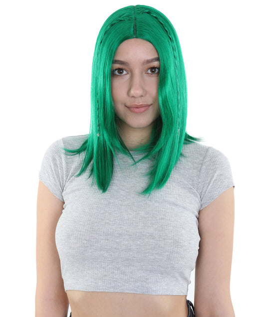 Wigs2you ハロウィンパーティープレミアム H-896 スワンプクイーンウィッグ ダークグリーン色