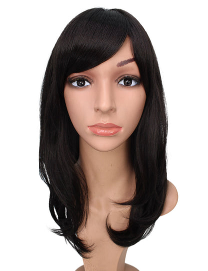 エアリーカールが可愛い！ふわふわヘアで柔らかな女の子に  耐熱です ウィッグネット付き W-537