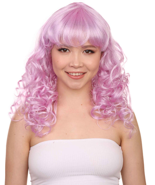 Wigs2you ハロウィンパーティー プレミアム レディース H-1008 着用しやすい ベラウィッグ パープル色
