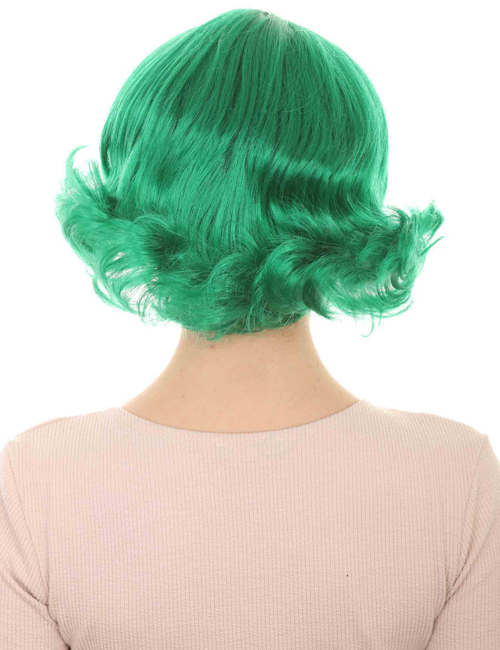 Wigs2you ハロウィン パーティー プレミアム レディース H-1350 着けやすい 快適なフィット感 カーニバル ダークグリーン ウェーブのかかったウィッグ