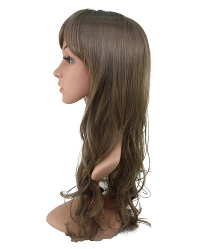 耐熱商品 ロングウィッグ ふんわり大きな巻き髪は定番人気スタイル 69ｃｍで超ロング！ ウィッグネット付き W-518