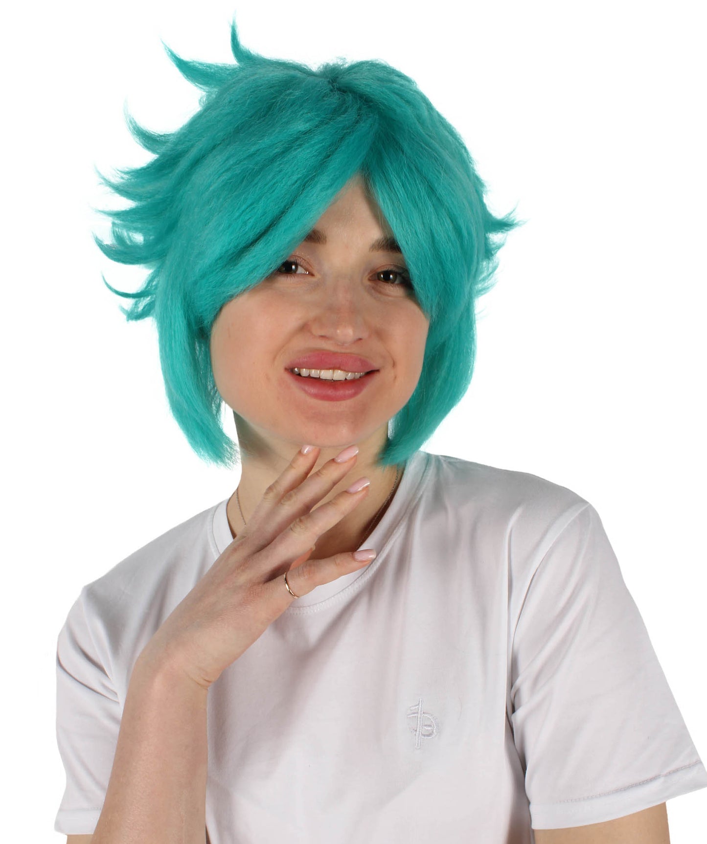 Wigs2you H-6922 大人用女性用マルチインストゥルメンタルミュージカルジーニアス グリーンゲーミングウィッグ