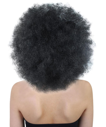 Wigs2you ハロウィン パーティー プレミアム レディース H-1248 着けやすい 快適なフィット感 ブラック アフロ スモール ボウウィッグ