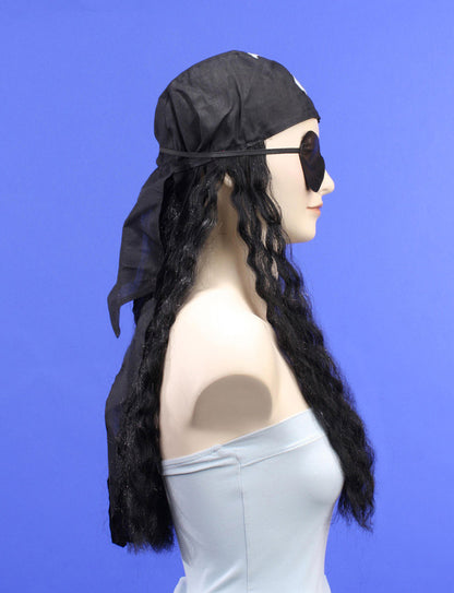 ハロウィンパーティープレミアムレディース H-186 ハローブラック ファンシーキャラクターファッションウィッグ ソフト合成繊維