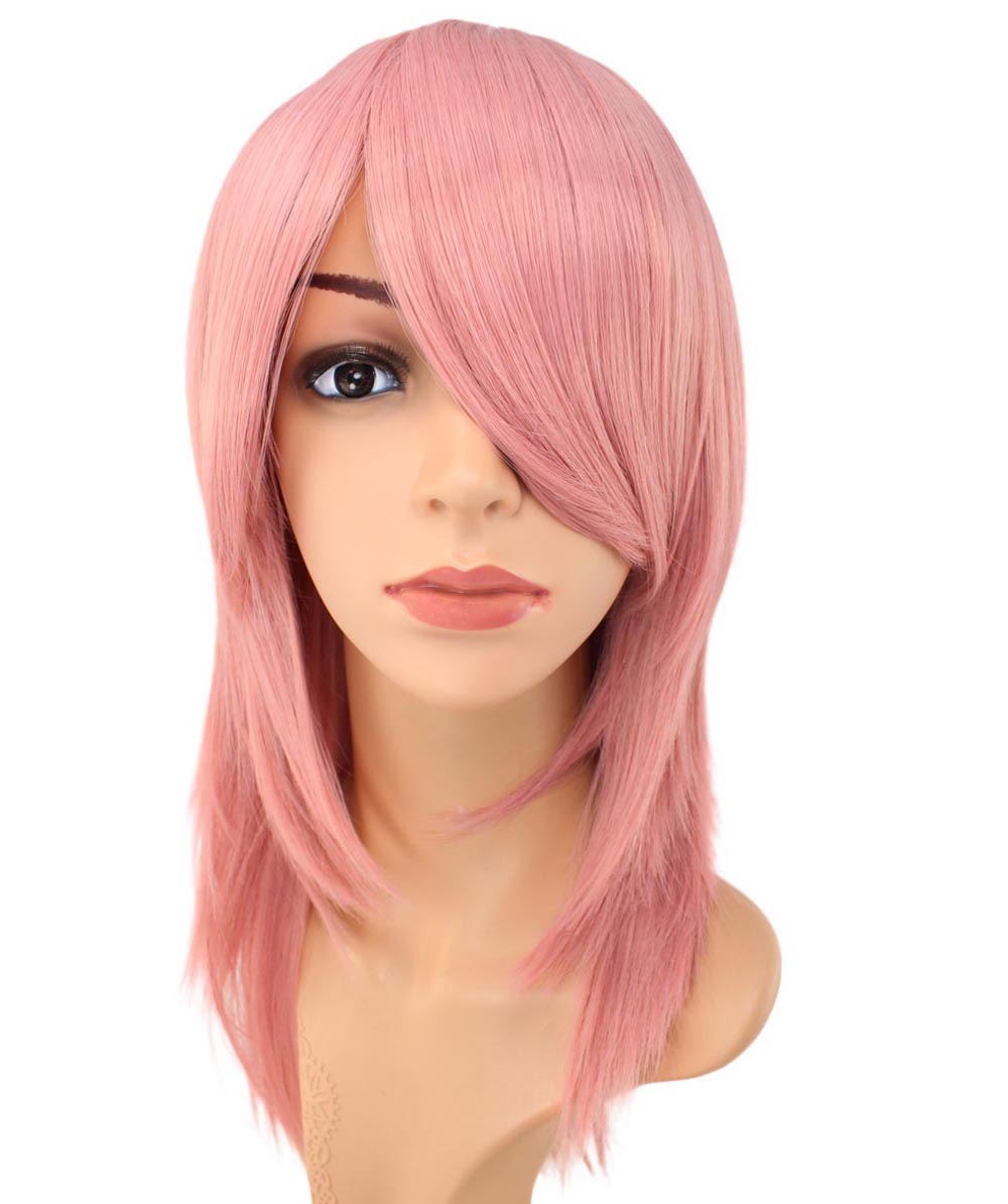 レディースファッション C-071 ロングストレート C-ワインレッド コスプレヒートスタイラブルウィッグ