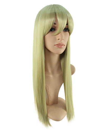 レディースファッション C-016 ロングストレート C-シアン コスプレ ヒートスタイルウィッグ