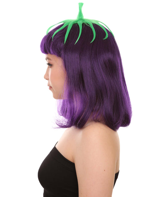 ナスレディースウィッグコレクション H-2824 カラフルな野菜フルーツハロウィンウィッグ プレミアム通気性キャップレスキャップ