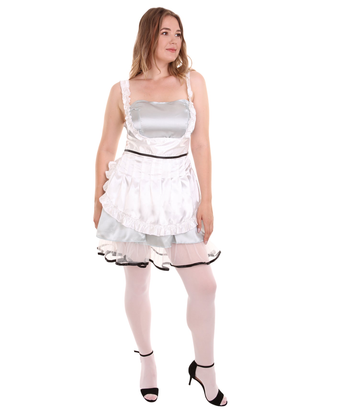 大人用女性 JCO-329_20 セクシーなフレンチメイド制服 シルバー コスプレ コスチューム