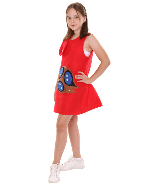 子供用 JCO-234(Kids) 祝賀 トロール ドレス コスチューム レッド コスプレコスチューム