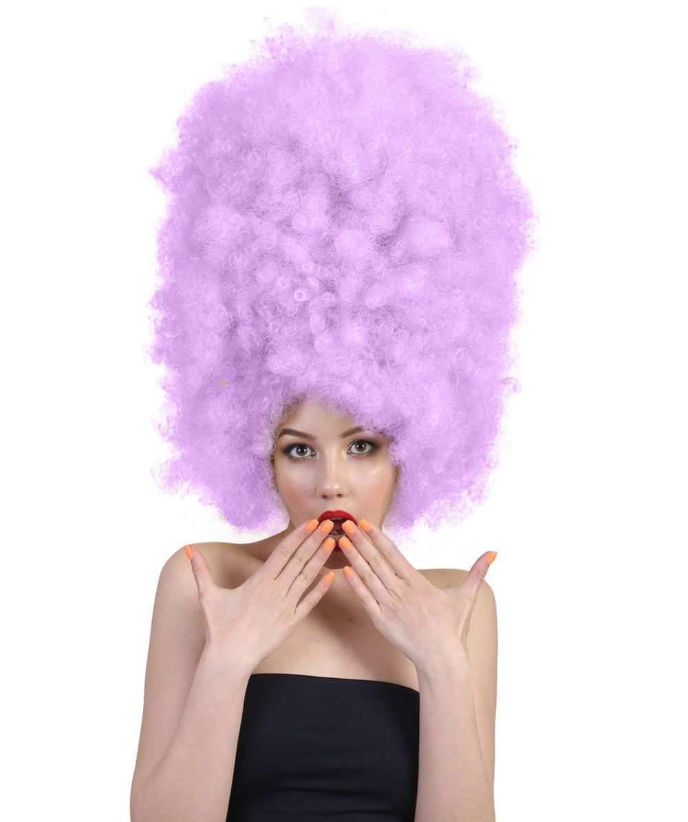 Wigs2youハロウィンパーティープレミアムレディースH-2007 着けやすい 非常に快適 スーパーサイズジャンボライトパープルアフロウィッグ