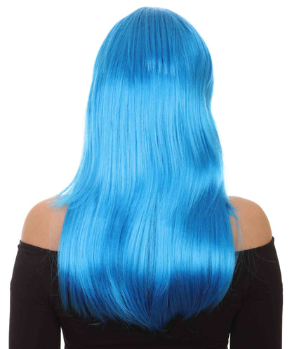 Wigs2you ハロウィン パーティー プレミアム レディース H-1069 とても快適なグラマー グリーン ウィッグ ネオン ブルー色
