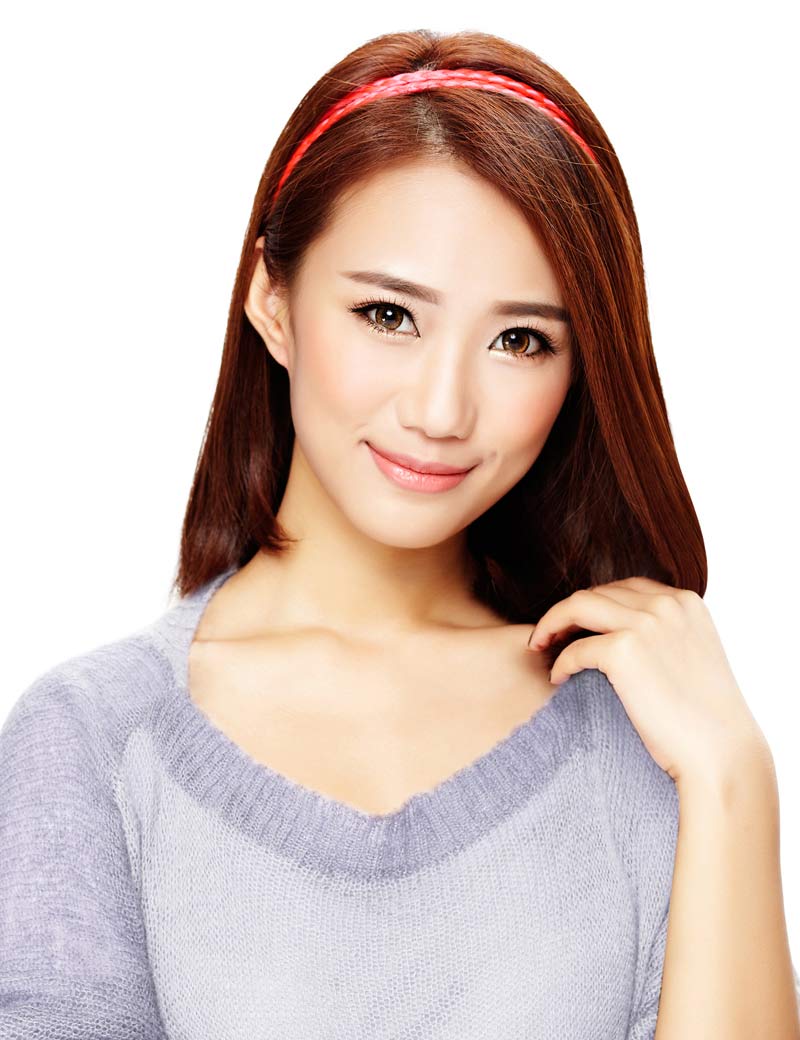 レディースファッション W-8206 ネオンホットピンク ヘアアクセサリー 合成繊維
