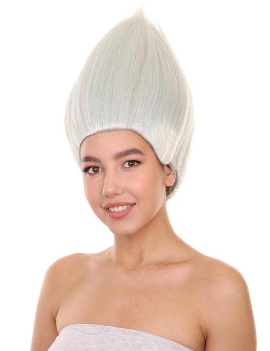 Wigs2you ハロウィン パーティー プレミアム レディース H-595 トロールズ ウィッグ シルバー ホワイト