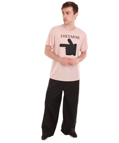 大人向け女性用 JCO-168_11 バレンタインデー ヌード マッチング カップル "He's Mine" Tシャツ コスプレ コスチュームコレクション