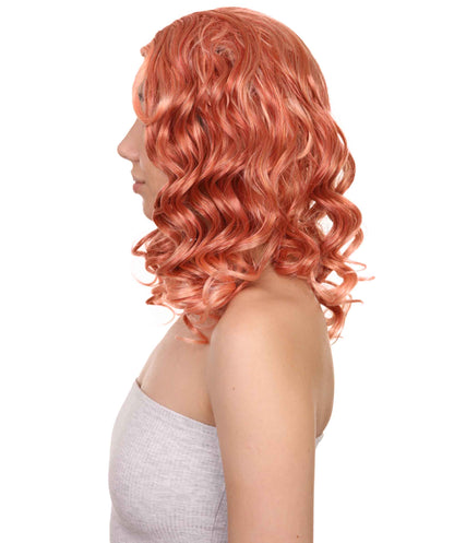 Wigs2you ハロウィンパーティープレミアム レディース H-1083 アリスウィッグ 鏡の国のアリス ピーチ色
