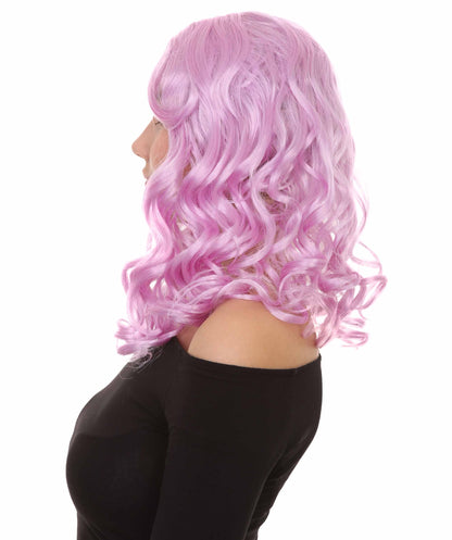 Wigs2you ハロウィンパーティー プレミアム レディース H-1092 アリスウィッグ 鏡の国のアリス パープル色