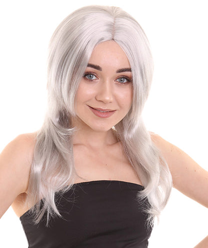 Wigs2you ハロウィンパーティープレミアム H-949 3レイヤーのパーティーガールウィッグ グレー色