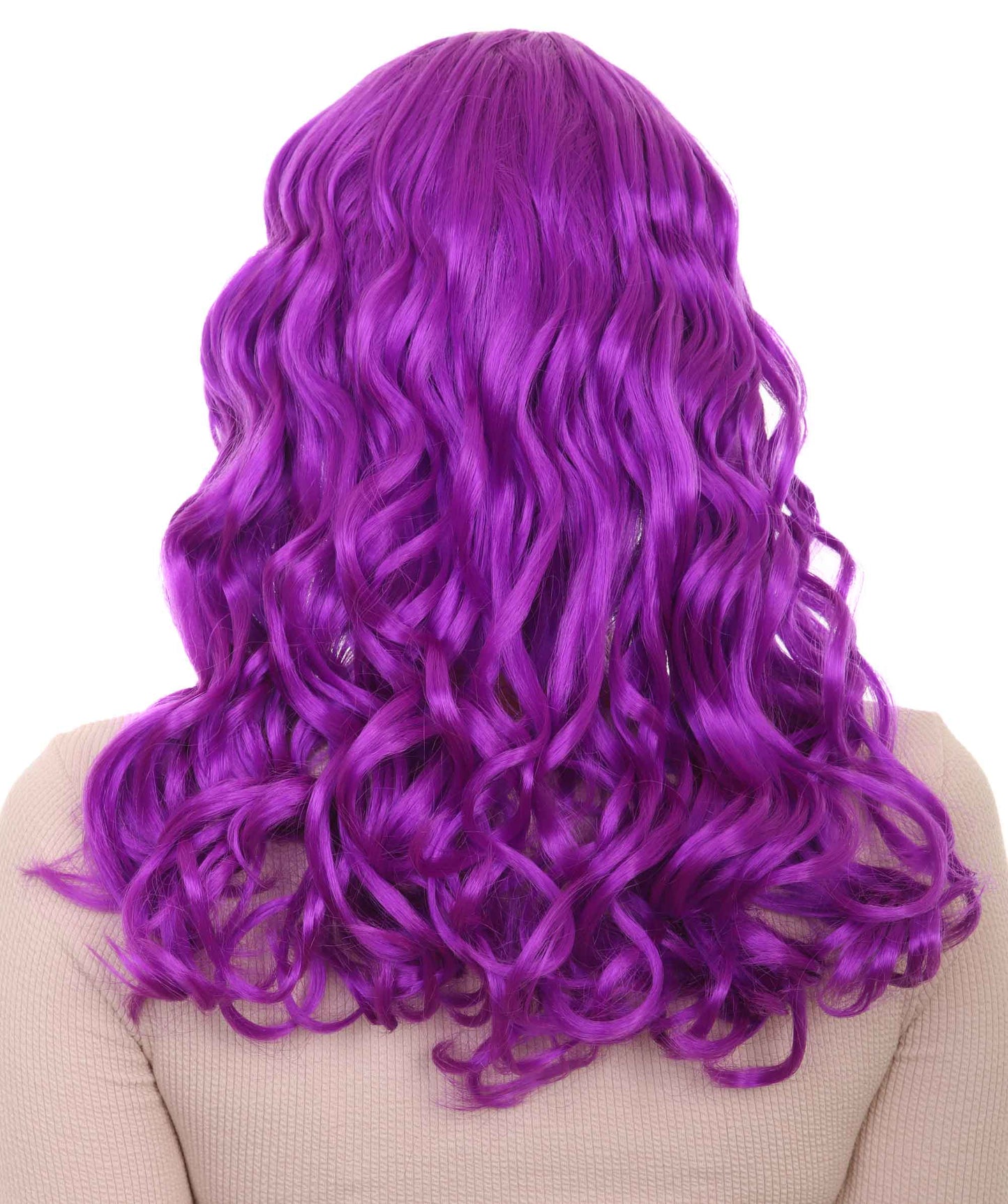 Wigs2you ハロウィンパーティー プレミアム レディース H-1112 とても快適なアリスウィッグ 鏡の国のアリス ネオンパープルカラー