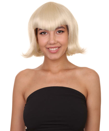 女性用ヴァンパイアウィッグ コスプレブロンドヴァンパイアウィッグ H-3467 プレミアム通気性のあるキャップレスキャップ