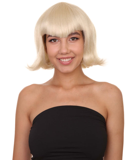 女性用ヴァンパイアウィッグ コスプレブロンドヴァンパイアウィッグ H-3467 プレミアム通気性のあるキャップレスキャップ