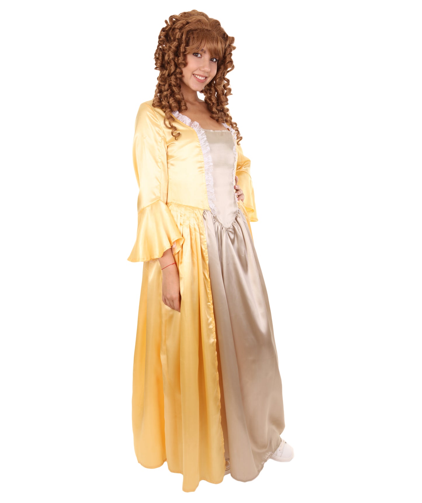 女性 JCP-159 の18世紀のロイヤルドレスコスチューム ゴールド コスプレコスチューム
