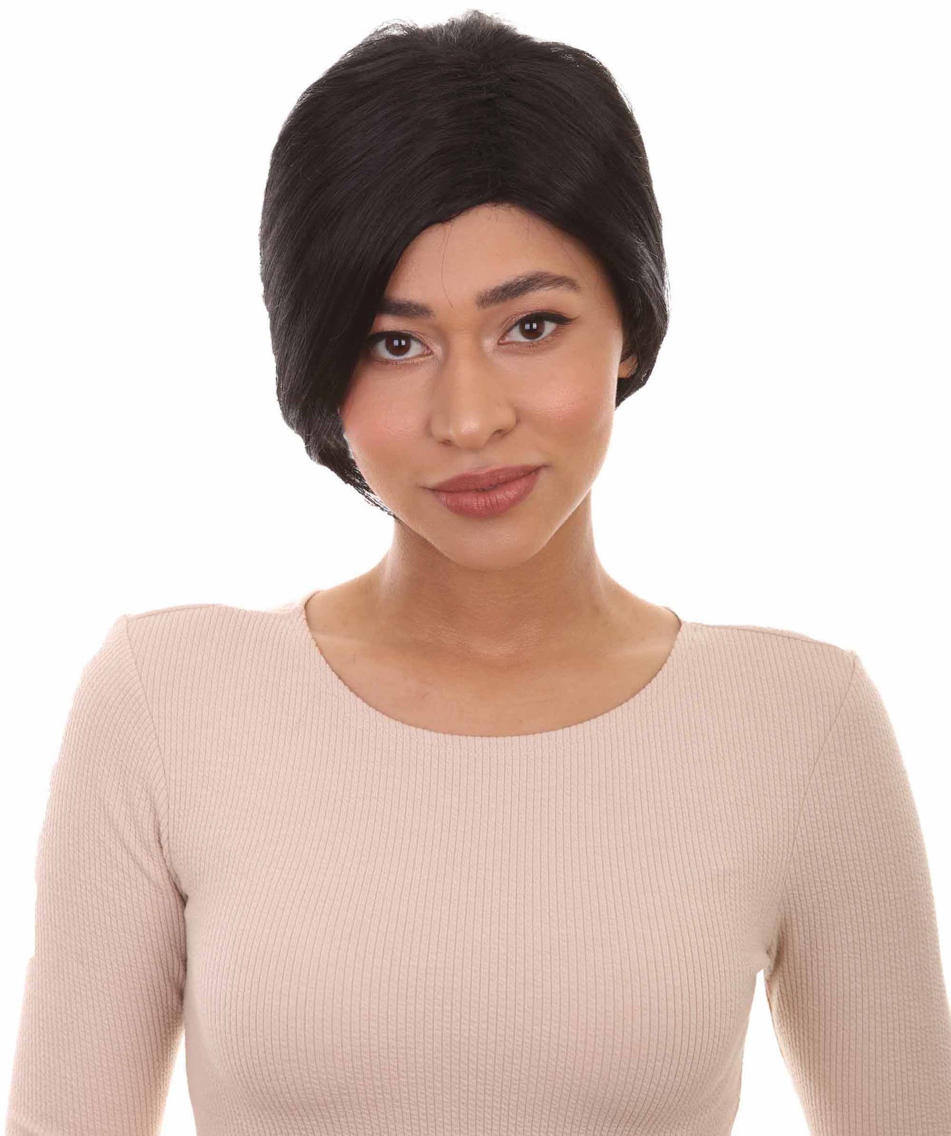 Wigs2you ハロウィンパーティ プレミアムレディース H-982 ショートブラック ナチュラルスタイルウィッグ