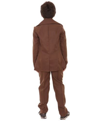 シンガー ボウイ JCP-028_7(Kids) コスプレコスチューム（子供用） ブラウン
