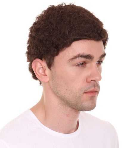 Wigs2you ハロウィンパーティー プレミアム メンズ H-617 コウノトリ アフロウィッグ ダークブラウン色