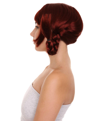 Wigs2you ハロウィン パーティー プレミアム レディース H-1652 簡単装着 とても快適 ピッピ ダークオーバーン