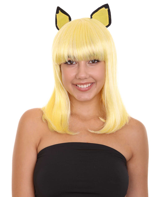 Wigs2youハロウィンパーティープレミアムレディースH-1934 着けやすい 非常に快適 コスプレウィッグ ポケモンピチュー