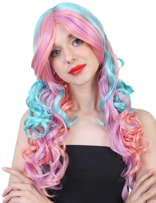 Wigs2you ハロウィンパーティー プレミアム レディース H-686 ファンタジーウィッグ マルチカラー