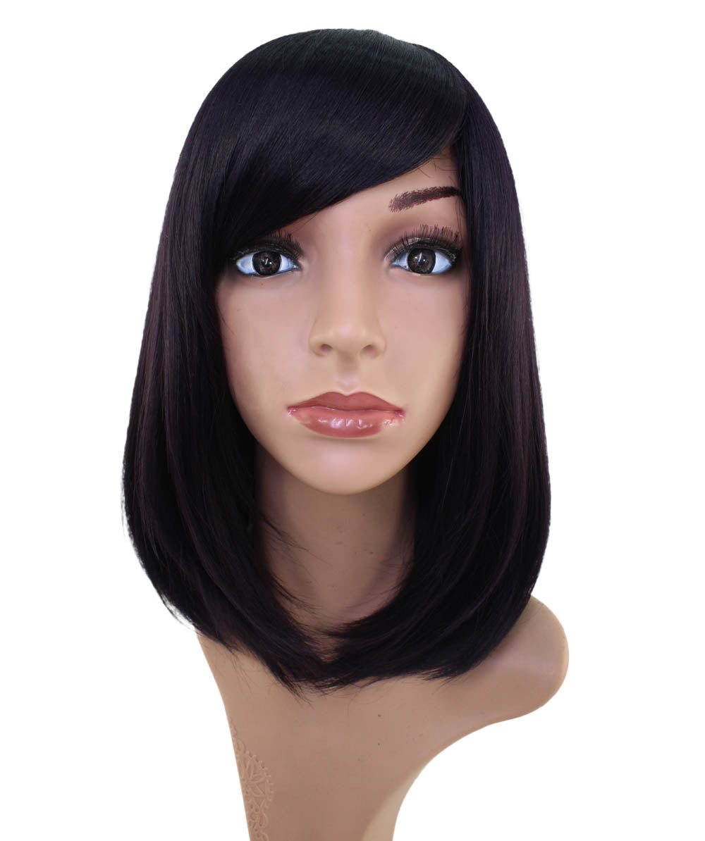 Wigs2You ミディアムストレートウィッグ サイドバング付き フルウィッグ 耐熱ファイバー製 コスプレ・イベント用 - サンディブラウン C-069