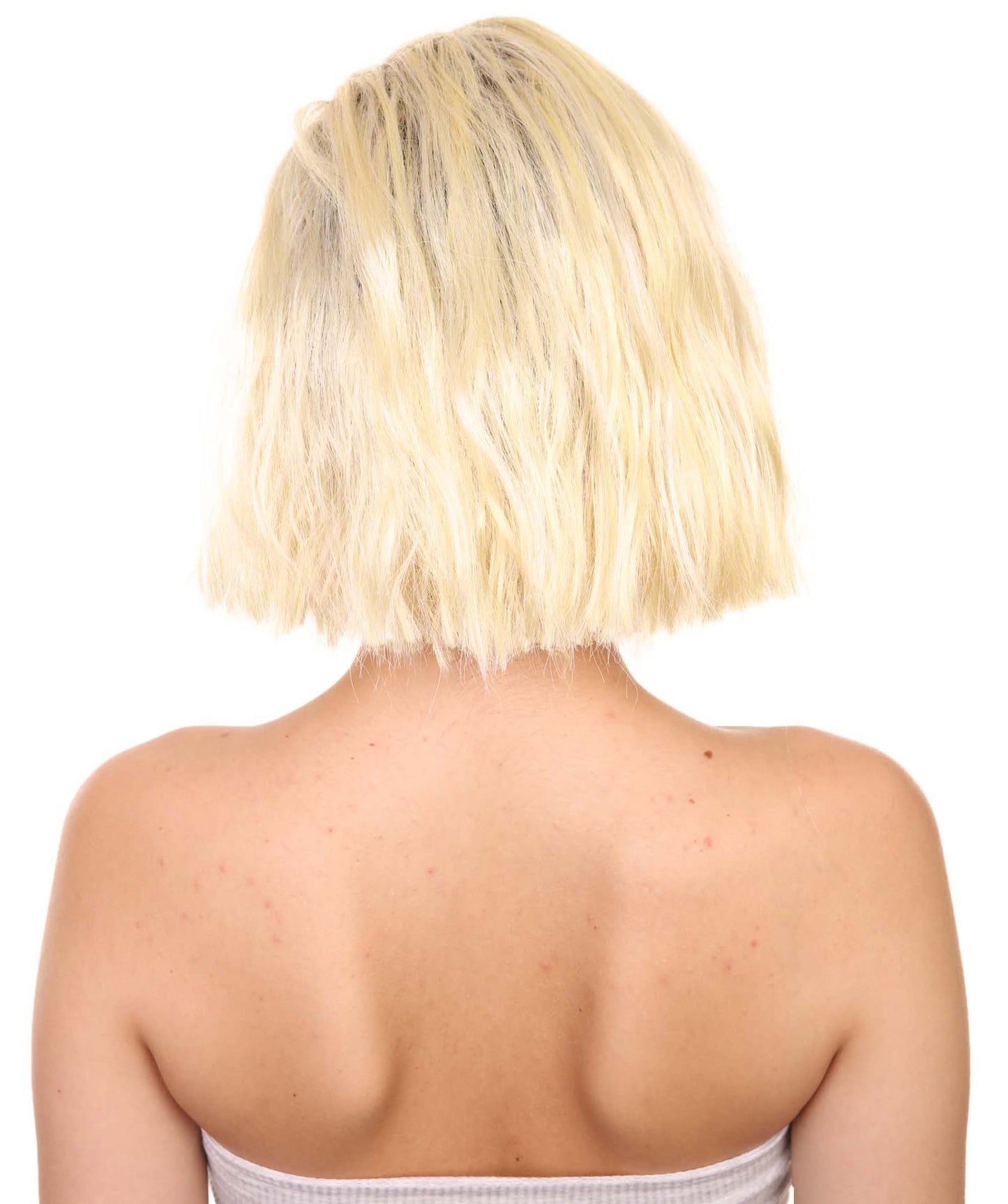 プレミアムハロウィンパーティーレディ H-5410 ショートレングス オンブレポップスターファイヤーワークスウィッグ ブロンドとブラック