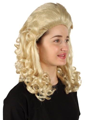 女性用トロールロングカーリーウィッグ ブロンド H-5247_BLD ファンシースタイル プレミアムハロウィンパーティーウィッグコレクション