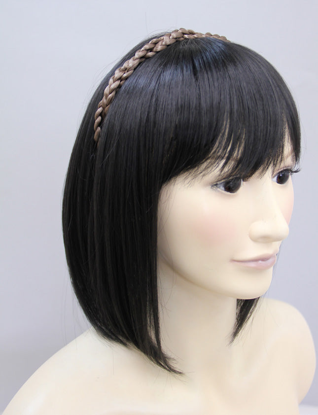 レディースファッション W-8210 アッシュブラウン ヘアアクセサリー 合成繊維
