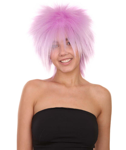 Wigs2you ハロウィンパーティープレミアムレディース H-1692 着け心地が良い とても快適 ファンキーパンク ライトパープルウィッグ