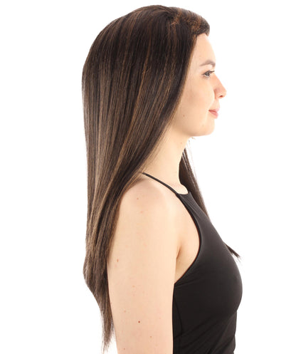 女性用ロングストレートサイドパートコスプレウィッグ オーバーンブロンド H-5220_27 ファンシースタイル プレミアムハロウィンパーティーウィッグコレクション
